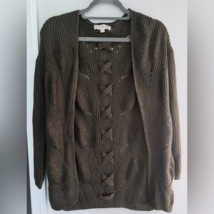 (XS) Olive Green Cardigan